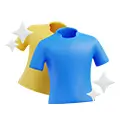 blue yellow t-shirt